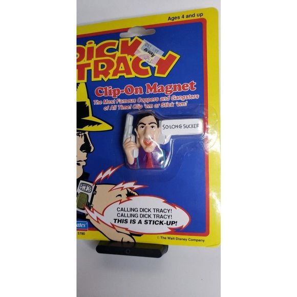 Vintage 1990 Dick Tracy Al "Big Boy" Caprice Disney Clip On Magnet On Ca… - Picture 4 of 5